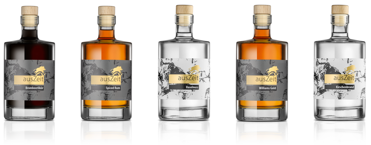 Ein Teil unserer Destillate Kollektion